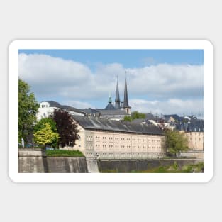 EU; Europe; Luxembourg; Luxembourg; City; Cathedral; Church; old town Sticker